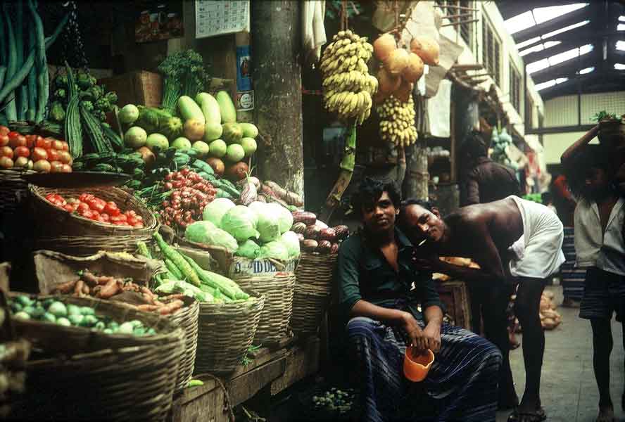 Marché au Sri Lanka